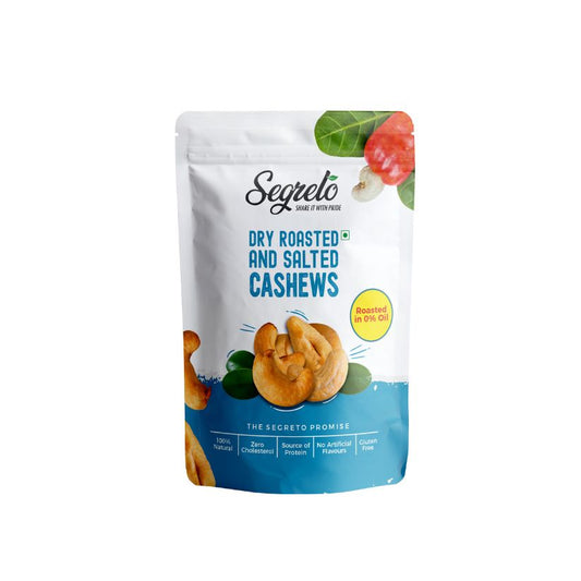 Dry roasted and salted cashews