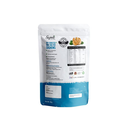 Dry roasted and salted cashews
